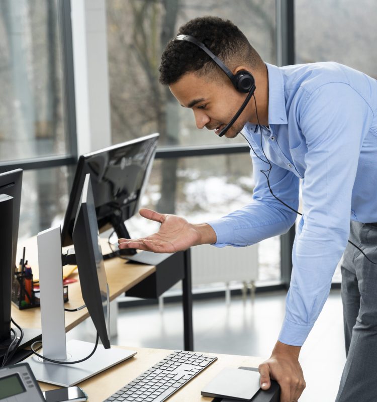 close-up-person-working-call-center