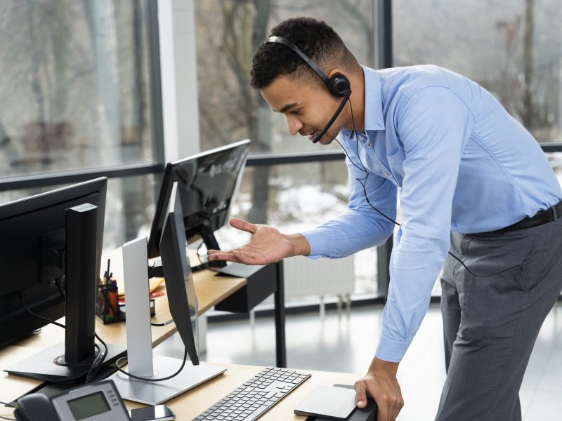 close-up-person-working-call-center